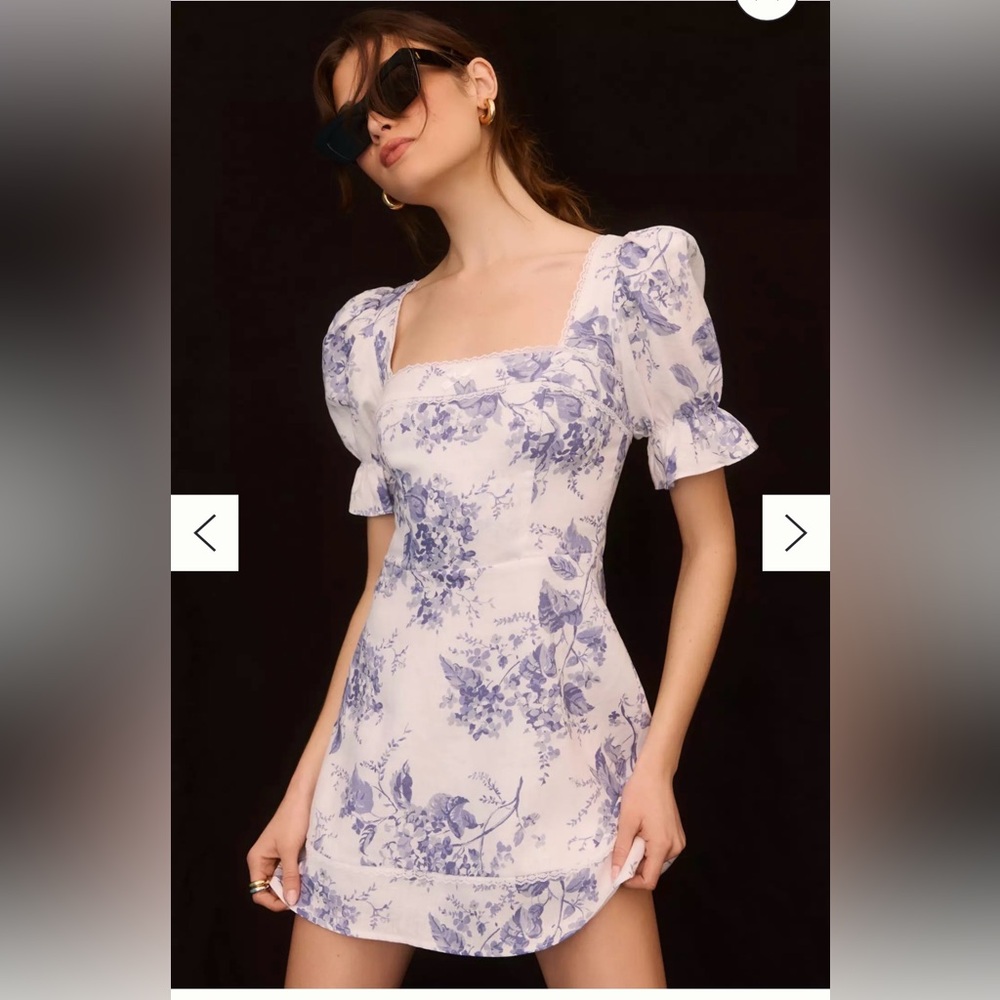Reformation Evianna Linen Dress - Picture 3 of 12